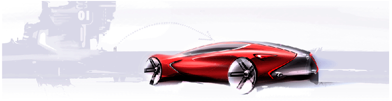 Augustin BARBOT - OPEL GT  Concept design sketch